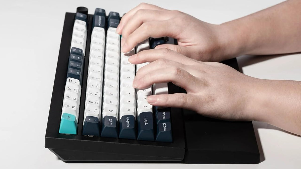 Keychron Silicone Wrist & Palm Rest, 12.89" Length - Supports 75% Compact Keyboard Series V1/V2/Q1/Q2/Q9 & Lemokey P1 (Pro/Max/HE) - Anti-Slip Base - Smooth & Washable - Black - Image 6