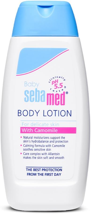 Sebamed Baby Body Lotion|pH 5.5|Ideal for dry skin|Daily moisturisation|100 ml - Image 1