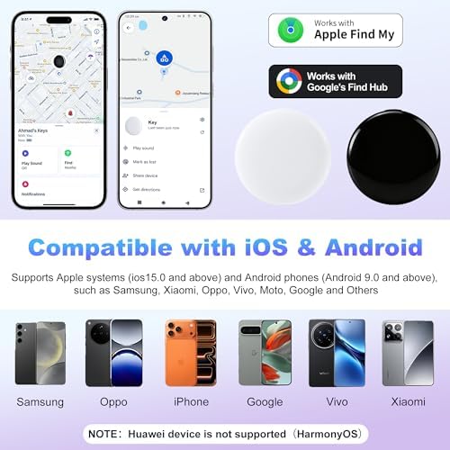RARVSHD smart Bluetooth locators out of the box with clear silicone protective cases and metal keyrings