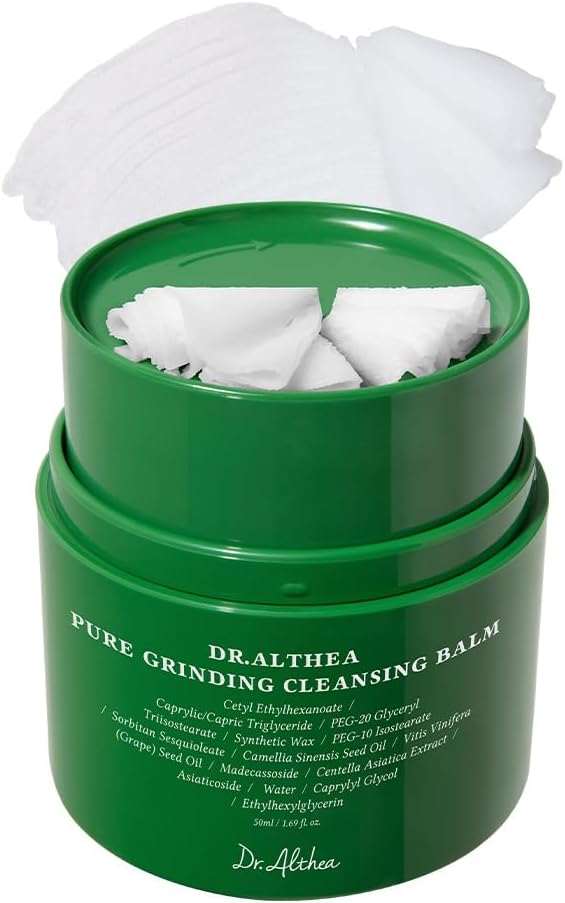 Dr.Althea Pore Refresh Grinding Cleansing Balm | Hygenic One-Step Makeup Remover with Green Tea Extract & Guaiazulene for All Skin Types | Korean Vegan Skin Care,1.69 Fl Oz - Image 10