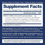 BodyHealth PerfectAmino vegan supplement powder packaging