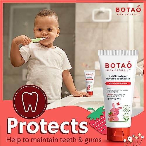Botao anticavity fluoride toothpaste packaging highlighting SLS-free formulation.