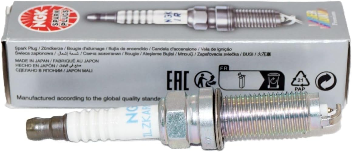 NGK 95660 laser iridium spark plug individual unit close up
