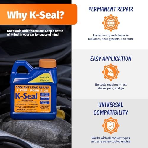 USA imported K-Seal coolant additive for fixing cracked water pump casings and freeze plugs