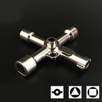 F.L.S service utility cross key close-up of triangle socket