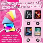 Cantis rugged tablet cover for iPad 10.9 inch rear view highlighting integrated dual angle kickstand
