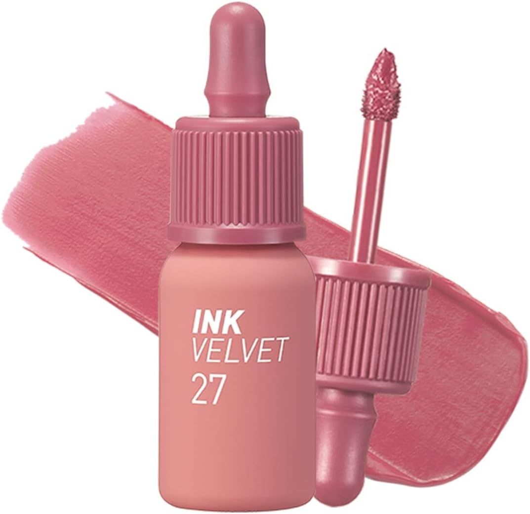 Peripera Ink the Velvet Lip Tint front view bottle in shade 027 Strawberry Nude