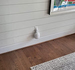 Close up view of the built in cord groove organizer wrapping original device power cables neatly