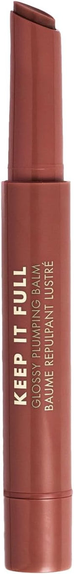 Milani lip plumper 150 Hazel nourishing formula texture swatch on fair skin tone
