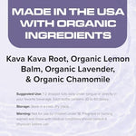 DropRx Calm two fluid ounces purple dropper bottle for stress relief