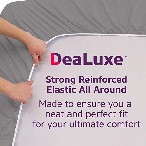 DeaLuxe Fitted Sheet Showing 21 Inch Pocket Depth