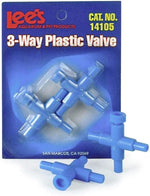 Lee's Pet Products 3-Way Plastic Valve front view aquarium accessory