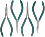 The Beadsmith flat nose and bent nose pliers detail