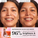 Hue Drops Sun Glow and Dewy Flush swatches