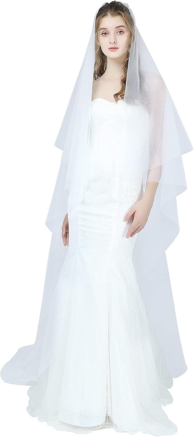 Beautelicate double tier veil styling angle