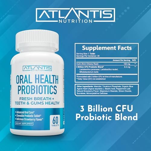 Atlantis Nutrition dental probiotic supplement for gum health