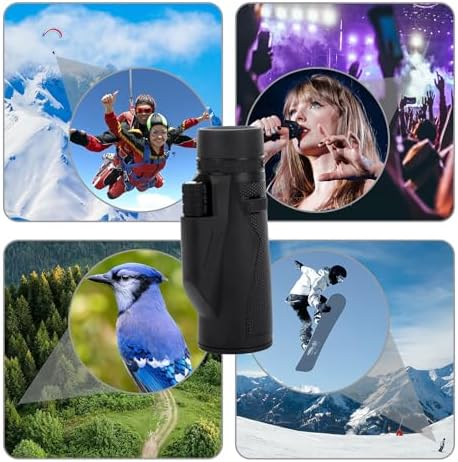Side angle profile of the portable Dicoria Hans adult monocular highlighting the focus wheel adjustment.