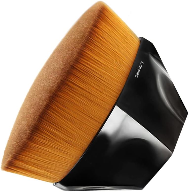 LOVHIDE flat top kabuki hexagon foundation makeup brush front view