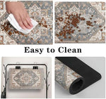 Qxwrel Bohemia Style Dog Food Mat easy to wipe clean