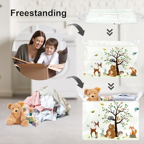 Clastyle waterproof baby laundry bin showing the internal protective coating for wet clothes