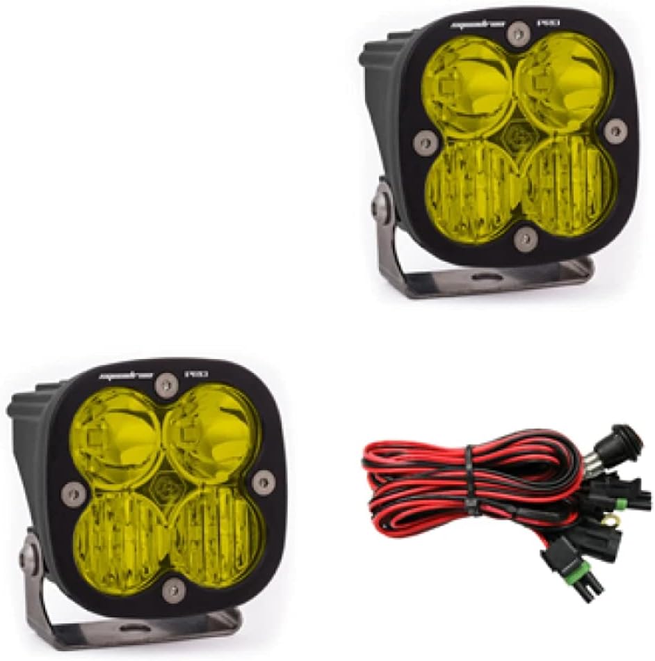 Baja Designs Squadron Pro LED light pod front view off-road auxiliary lighting