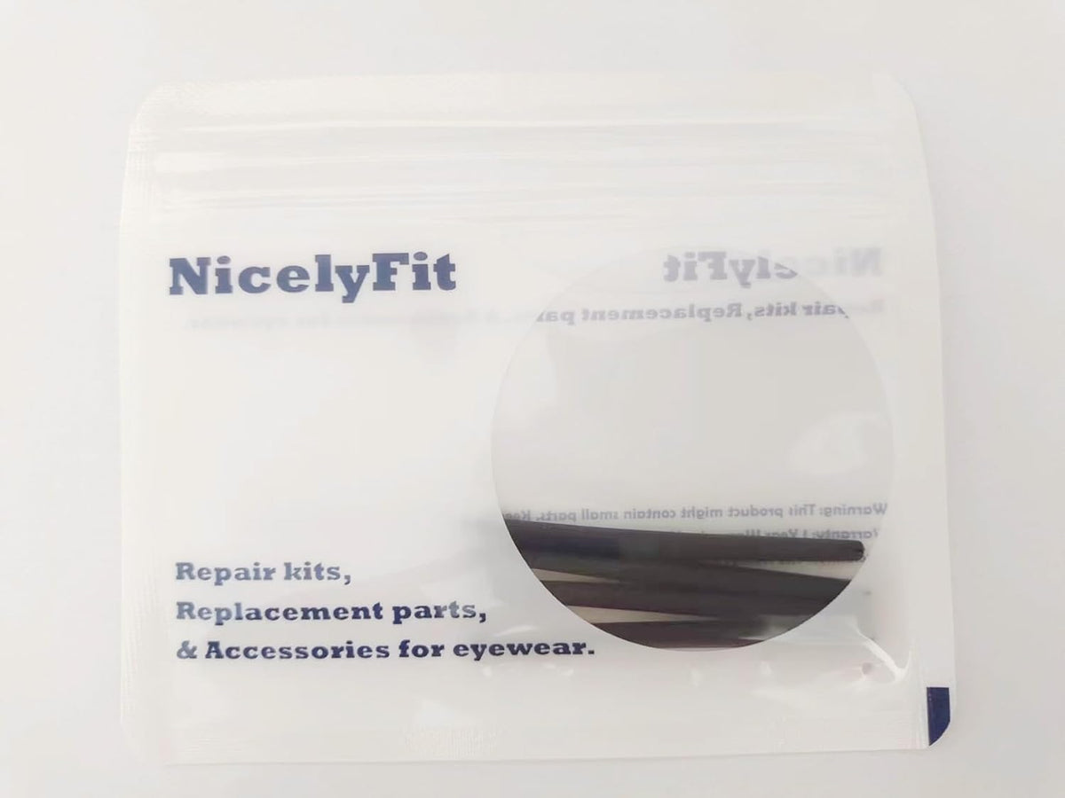 Side angle view of black replacement ear socks for compatible Oakley frames