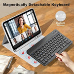 Close up of the wireless Bluetooth keyboard layout highlighting the media shortcut keys.