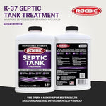 Roebic 32 ounce septic cleaner for professional sludge and scum reduction.