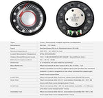 Close up of Komsunma 32ohm headphone driver diaphragm