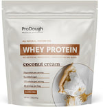 ProDough Protein Bakeshop Gourmet Whey Isolate Coconut Cream front view authentic protein powder