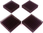 Bottom view of the electronic cooler displaying the pre-applied thermal adhesive tape.