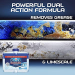 Finish dishwasher cleaner breaking down limescale and grease on heating elements.