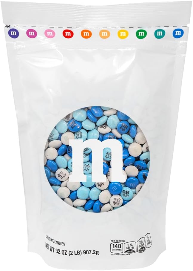 Premium American imported baby shower chocolate candy bag on a white background.
