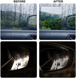 LeeLoon anti fog side window film demonstrating clear visibility versus a fogged glass surface