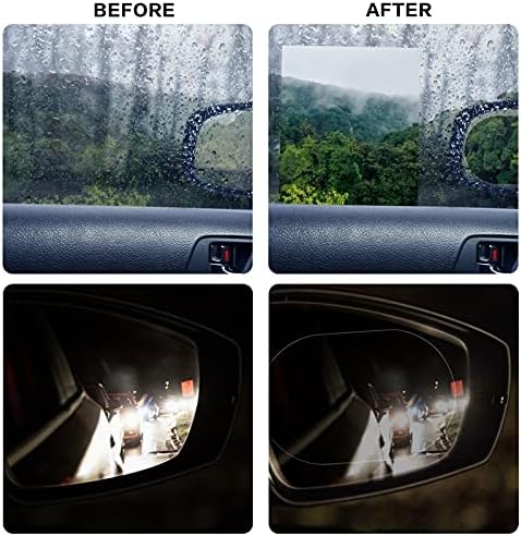 LeeLoon anti fog side window film demonstrating clear visibility versus a fogged glass surface