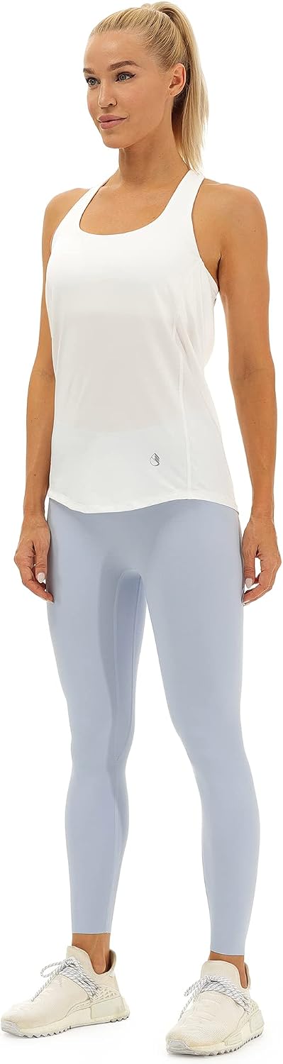Icyzone open back sports top styled for athleisure
