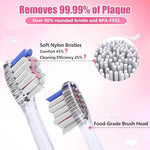 Waterproof pink unicorn sonic toothbrush for girls age 2 to 12.