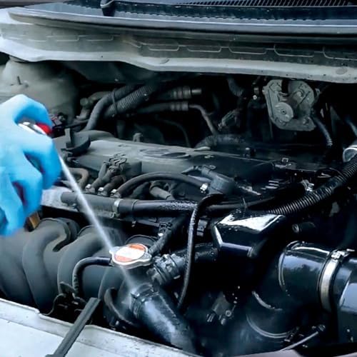 Akfix A115 engine cleaner and degreaser application on motorcycle engine