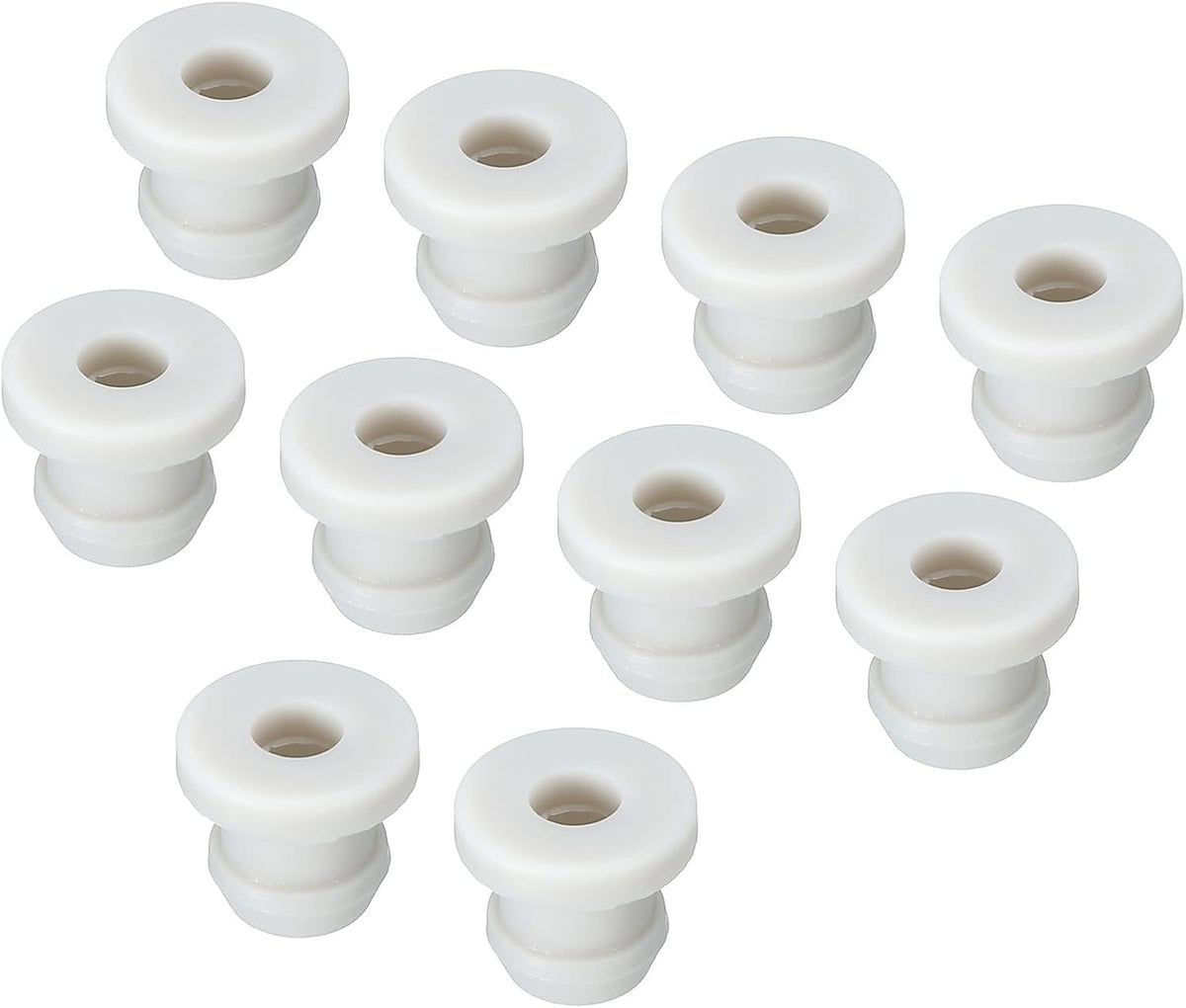 MECCANIXITY 10Pcs Snap Rubber Grommet Hole Plug Mount Dia 7.5mm ID 5mm H 9mm Seal Anti-Scratch for Electrical Box Cable Pipe Black - Image 9