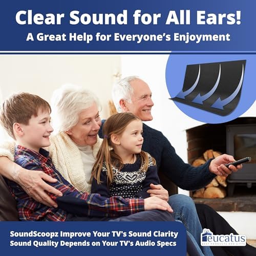 EUCATUS BEST PRODUCTS & GIFTS TV Speaker Passive Amplifier Set: Redirect Home Theater Sound Toward You, Not The Floor. Improve Sound Clarity. Great for Moms, Dads, Audiophiles, Seniors - Image 8