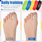 WinnerWhy multicolored toe spacers with black mesh carry bag for portability.