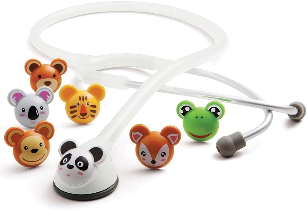 ADC Adscope Adimals 618 Pediatric Stethoscope, AFD Tunable Technology | Single-Sided Composite Chestpiece, Aluminum Binaural, 30 Inch Length, Pink - Image 10