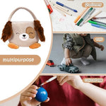 Wepop kids festival basket folded completely flat demonstrating its space-saving storage design