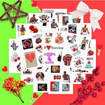 Variety pack of 50 boxing decals for sports fans