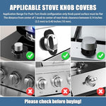 Axfvd heat resistant silicone stove safety locks set