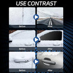 Four fluid ounce auto snow removal spray showing the convenient applicator nozzle.