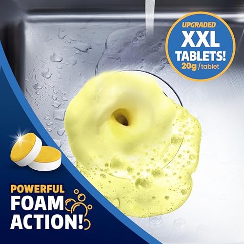 Instructions label on Bright Choice garbage disposal cleaner box
