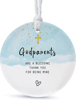 Christmas Ornament for Godmother 2026, for Godmother, A Gift to Commemorate Your deep Love for Each Other, Ceramic Ornament Keepsake, Printed on Both Sides (2.9") - Image 13