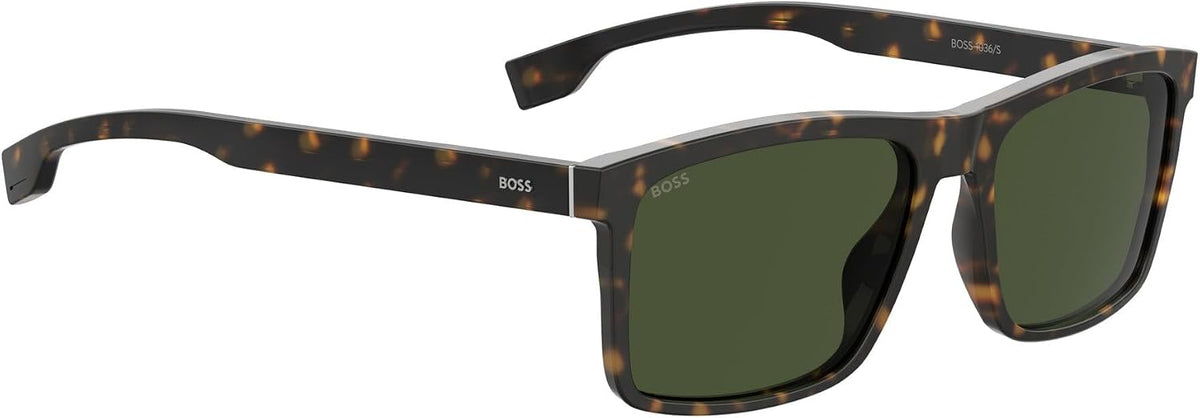 Hugo Boss designer sunglasses angled perspective with UV protection lenses
