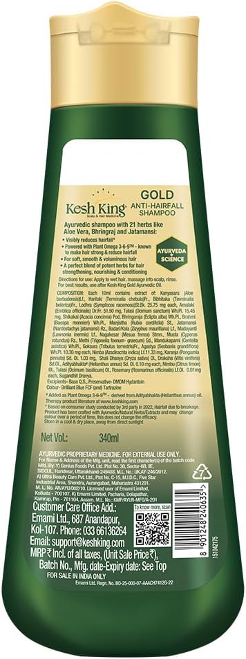 Kesh King ayurvedic formula highlights graphic